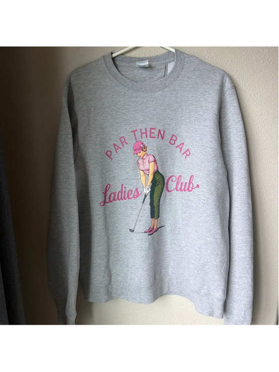 Unbranded Tops - Women's Unbranded Golf Graphic Sweatshirt Grey Pink Size M